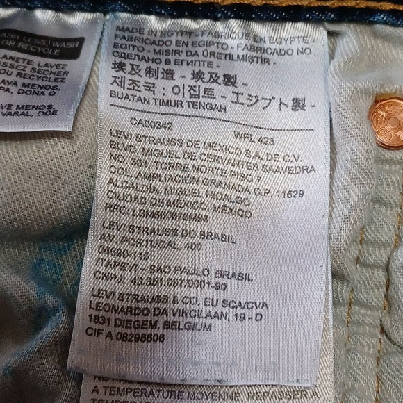 Levi's 501 Men's 34 Hemmed To 30" Button Fly Original Straight Leg Denim Jeans - Picture 9 of 12